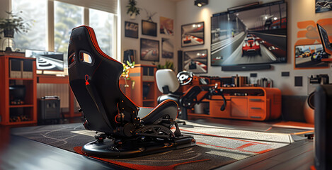 Poster - Sim racing setup, stop scroll.