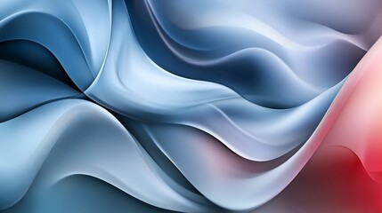 Leinwandbilder - Abstract curved shape background with flowing lines and organic patterns. Presented with soft gradients and subtle shadows for a soft and elegant effect.