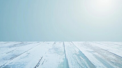 snow background light floor cold empty blue wooden space white table xmas