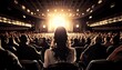 © blackdiamond67 - Audience Perspective- Back of Attendees in an Auditorium During a Concert
