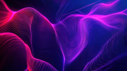 Poster - Abstract Neon Lines Background