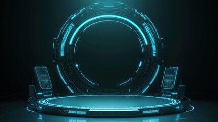 Poster - Futuristic Sci-Fi Portal