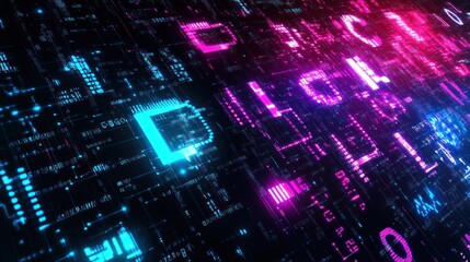 Poster - Abstract Digital Technology Background