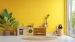 © Maximilian - Bright and Cheerful Playroom with Yellow Walls and Modern Decor
