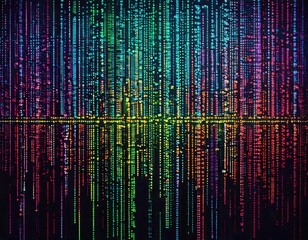 abstract binary code computer programming online data technology like effect matrix style pattern background wallpaper