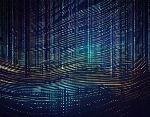 abstract binary code computer programming online data technology like effect matrix style pattern background wallpaper