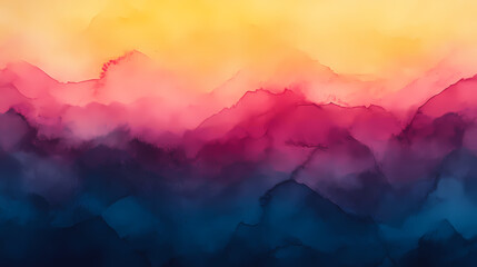 Wall Mural - Abstract background texture watercolor background with yellow gradient. Pastel Gradient. Illustration