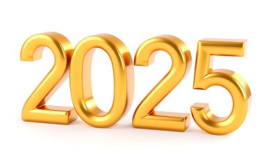 2025 gold for happy new year and holiday 