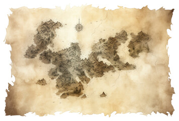 Wall Mural - png old map backgrounds painting drawing.