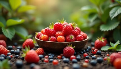 Wall Mural -  Fresh berries a summer delight