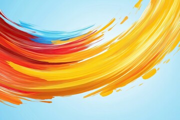 Poster - Dynamic Liquid Art With Vibrant Colors and Energetic Brush Strokes Blending Seamlessly