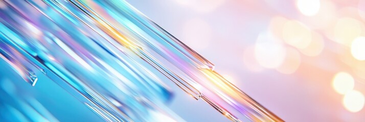 Poster - Radiant Light Flows Through Translucent Shapes, Forming a Captivating Abstract Scene