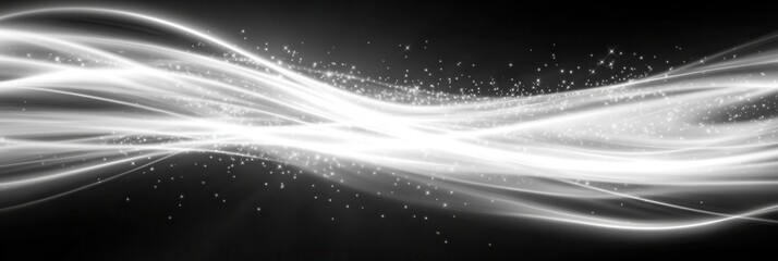 Aufkleber - A Mesmerizing Swirl of Starry Lines Dances Through the Night Sky, Capturing the Essence of Wonder
