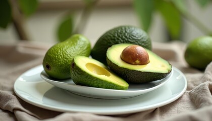 Wall Mural -  Fresh and healthy avocado snack