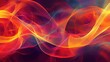 © SuperStockGallery - Abstract Background with Vibrant Red, Orange, and Yellow Waves.