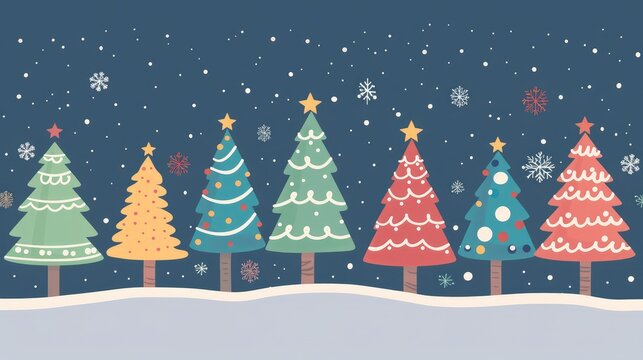 Christmas greeting card on New Year's Day