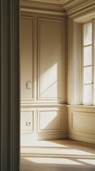 Wall Mural - Light Streaming into an Empty Room