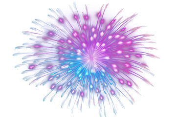 Canvas Print - PNG Neon fireworks light illuminated celebration.