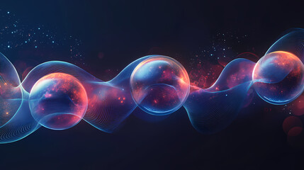 Wall Mural - 3d render of dna molecule