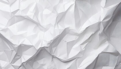 Poster - A textured, crumpled paper background featuring soft, white folds and subtle shadows.