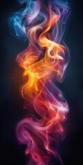 Fototapete - Abstract Smoke Design with vibrant colors