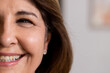 © Wavebreak Media - Close-up of senior woman smiling warmly, showcasing joy and happiness, at home, copy space