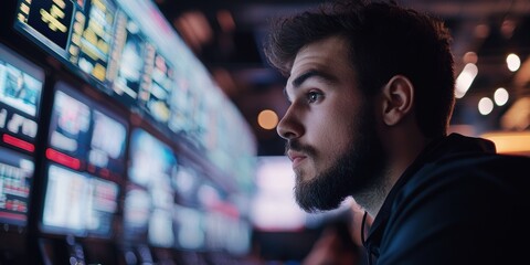 Poster - analyzing matchups a professional sports bettor's data-driven workspace for strategic betting decisi