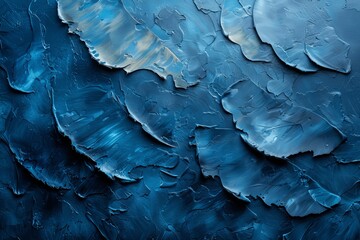 Poster - Abstract Navy Blue Textured Background with Spotlight and Dark Stucco Wall