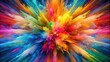 © Hugnaka - Explosion of color abstract artwork with bright emotion