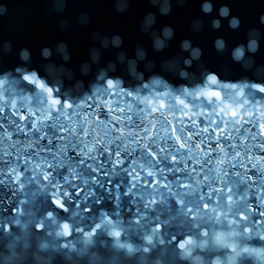 Wall Mural - abstract background of blue water ripples with bokeh
