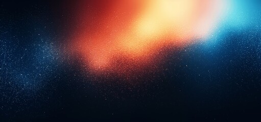 Abstract Gradient Background with Grainy Texture and Colorful Spotlight