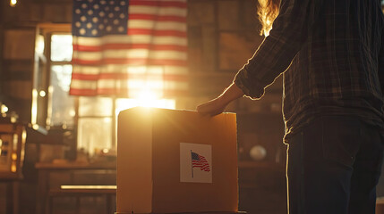 Close up photos of citizen referendum on US election day