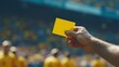 © AriyaniAI - Referee Showing a Yellow Card During a Soccer Match
