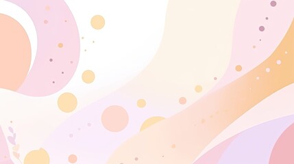 Wall Mural - Minimalist background with fluid, organic shapes in pastel hues, creating a serene and harmonious visual effect.