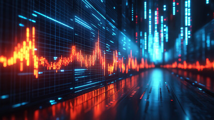 Poster - Stock market and investment planning made with innovative tools for smart financial decisions