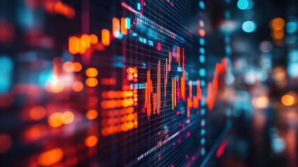 Poster - Exploring Financial Data Concepts Through Monitors Displaying Stock Market Pricing and Analysis