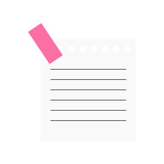 Poster - Note paper with tape