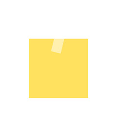 Aufkleber - yellow sticky note with transparent tape