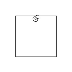 Poster - note paper with clip