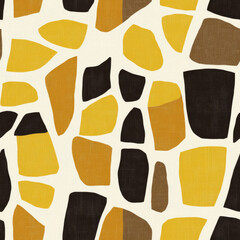 Stylized Giraffe Print Pattern with Earthy Tones,Seamless Pattern.