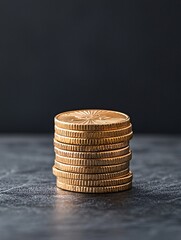 Poster - Magazine cover shot of gold bullion and coins placed on a dark surface with market trends slightly visible in the background, reflecting on financial security and investment risks