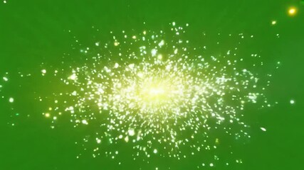 Poster - glitter sparkle animated green screen