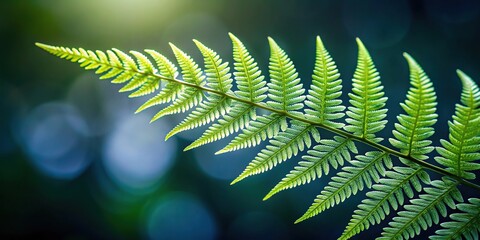 Delicate fern-like texture with intricate veins on a small leaf, leaves, fern leaf