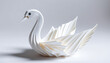 © Wool World - a swan made of paper origami