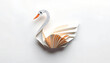 © Wool World - a swan made of paper origami