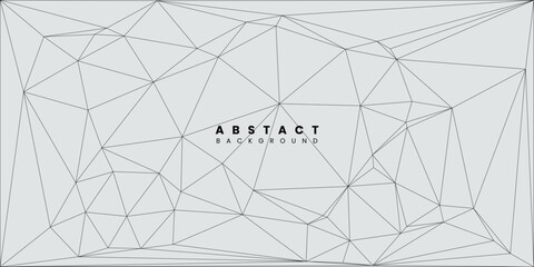 Poster - abstract polygonal line on white background design. vector