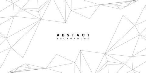 Poster - abstract modern polygonal technology background design. vector
