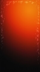 Poster - Gradient orange background with grunge border. Warm and textured abstract design