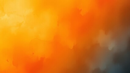 Poster - Warm gradient background with orange and yellow tones. Soft and abstract watercolor effect