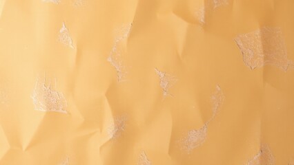 Poster - Crinkled yellow paper with subtle textured patterns. Warm and artistic background